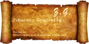 Zuberecz Graciella névjegykártya